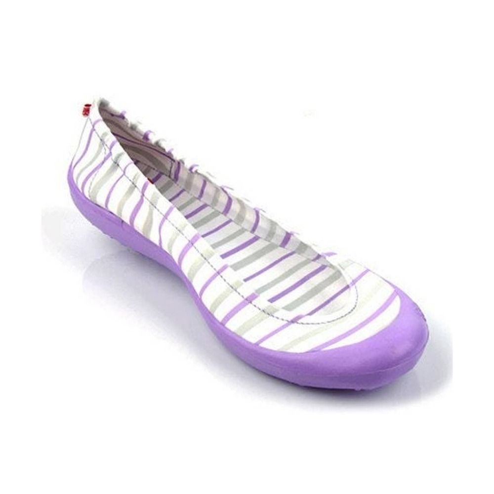 Girl's Purple Stripe Dream Flats‎